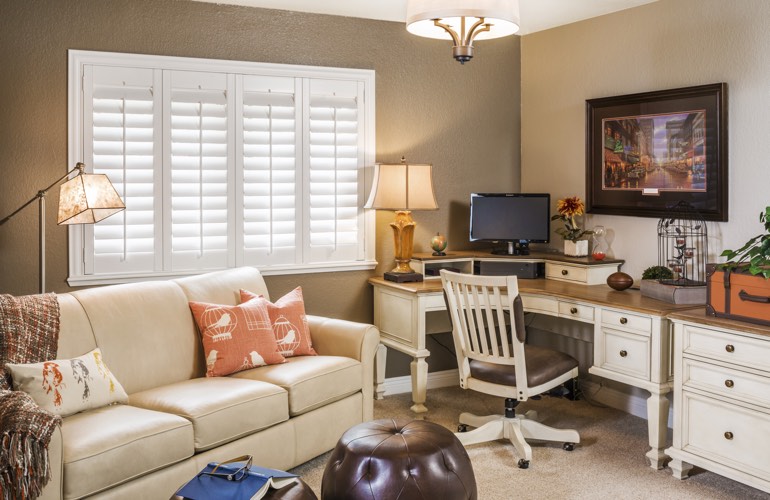 Home Office Plantation Shutters In Minneapolis